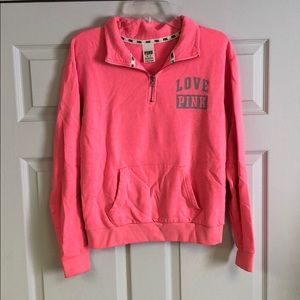 PINK Sweatshirt Quarter Zip